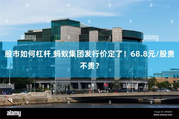 股市如何杠杆 蚂蚁集团发行价定了！68.8元/股贵不贵？