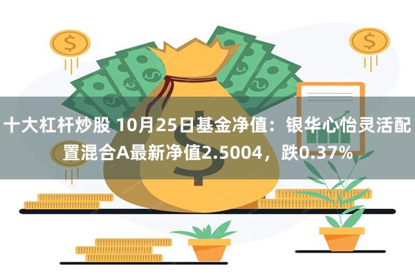 十大杠杆炒股 10月25日基金净值：银华心怡灵活配置混合A最新净值2.5004，跌0.37%