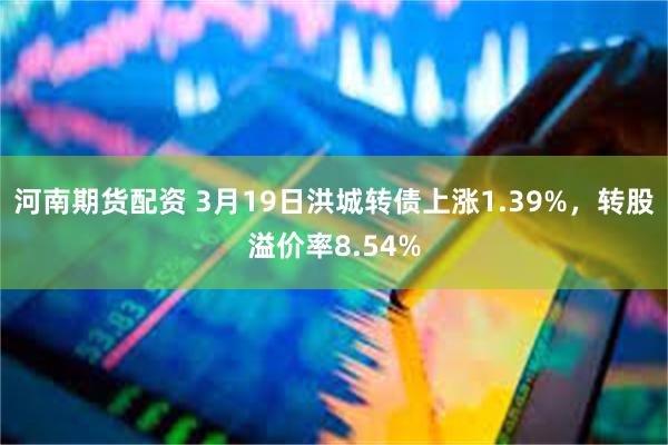 河南期货配资 3月19日洪城转债上涨1.39%，转股溢价率8.54%