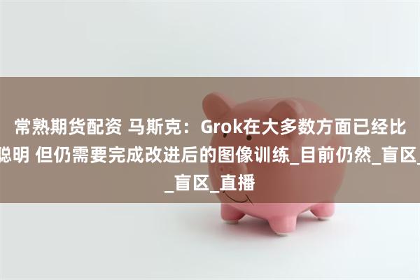 常熟期货配资 马斯克：Grok在大多数方面已经比人类聪明 但仍需要完成改进后的图像训练_目前仍然_盲区_直播